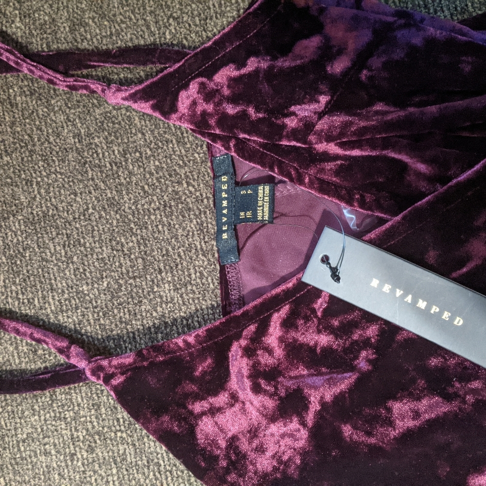 Maroon Velvet Mini dress